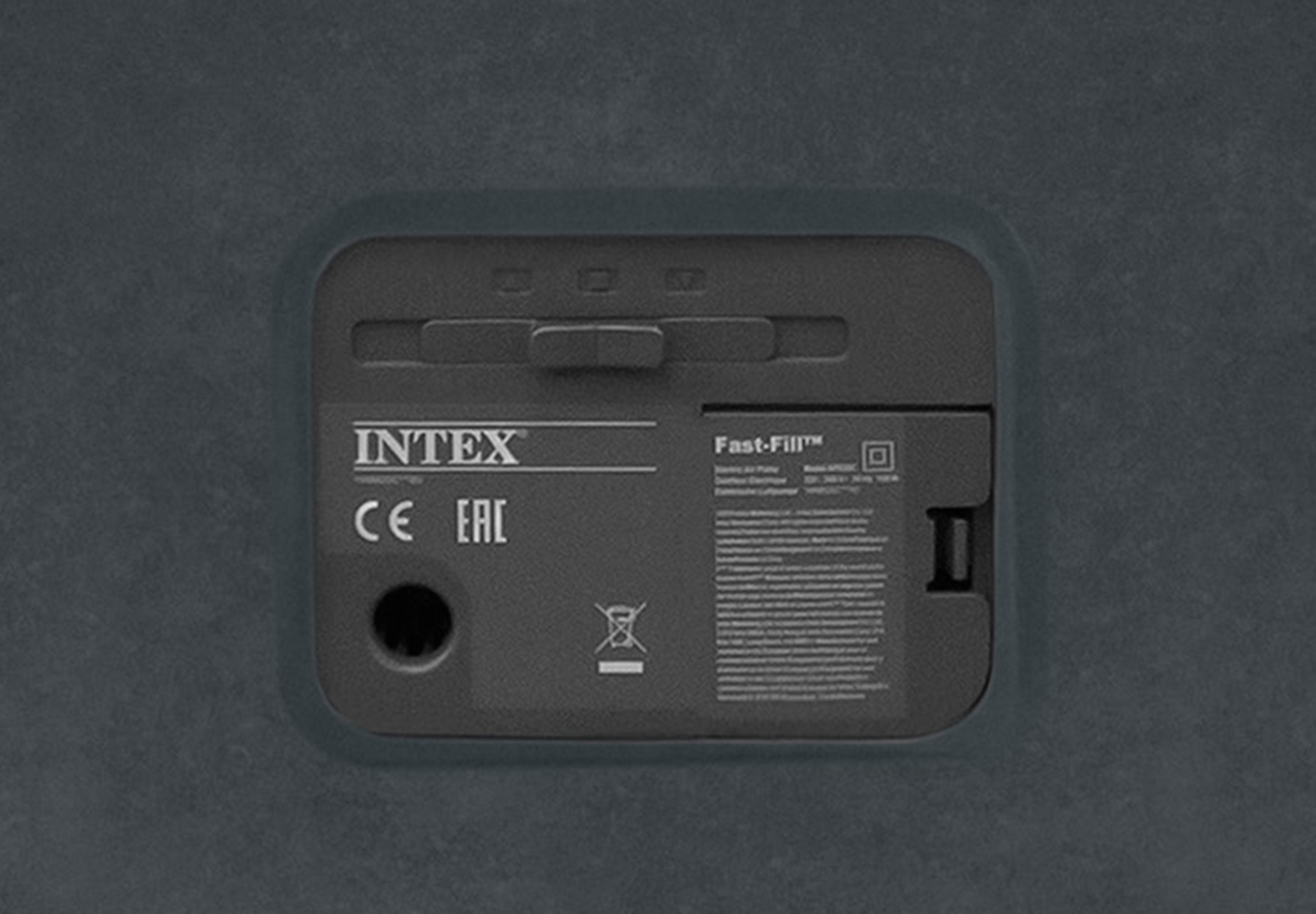 INTEX Queen Dura-Beam Comfort Plush Air Mattress w/ Built-In USB Electric Pump 64418