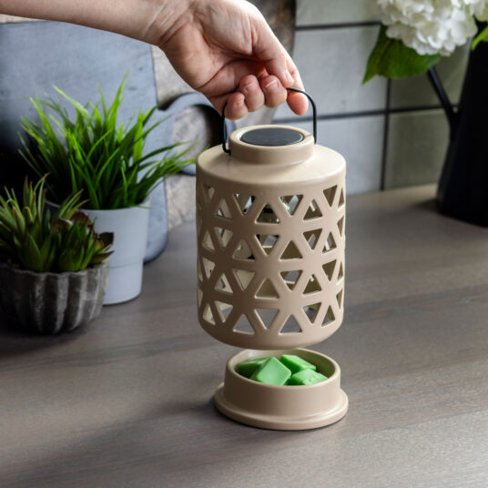 Geo Lantern Canopy Illumination Warmer - RRP $49.95 - Wholesale