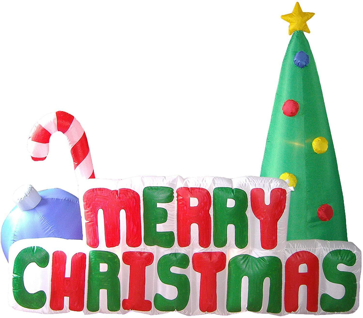 Samland 180CM INFLATABLE MERRY CHRISTMAS TREE WITH LIGHT