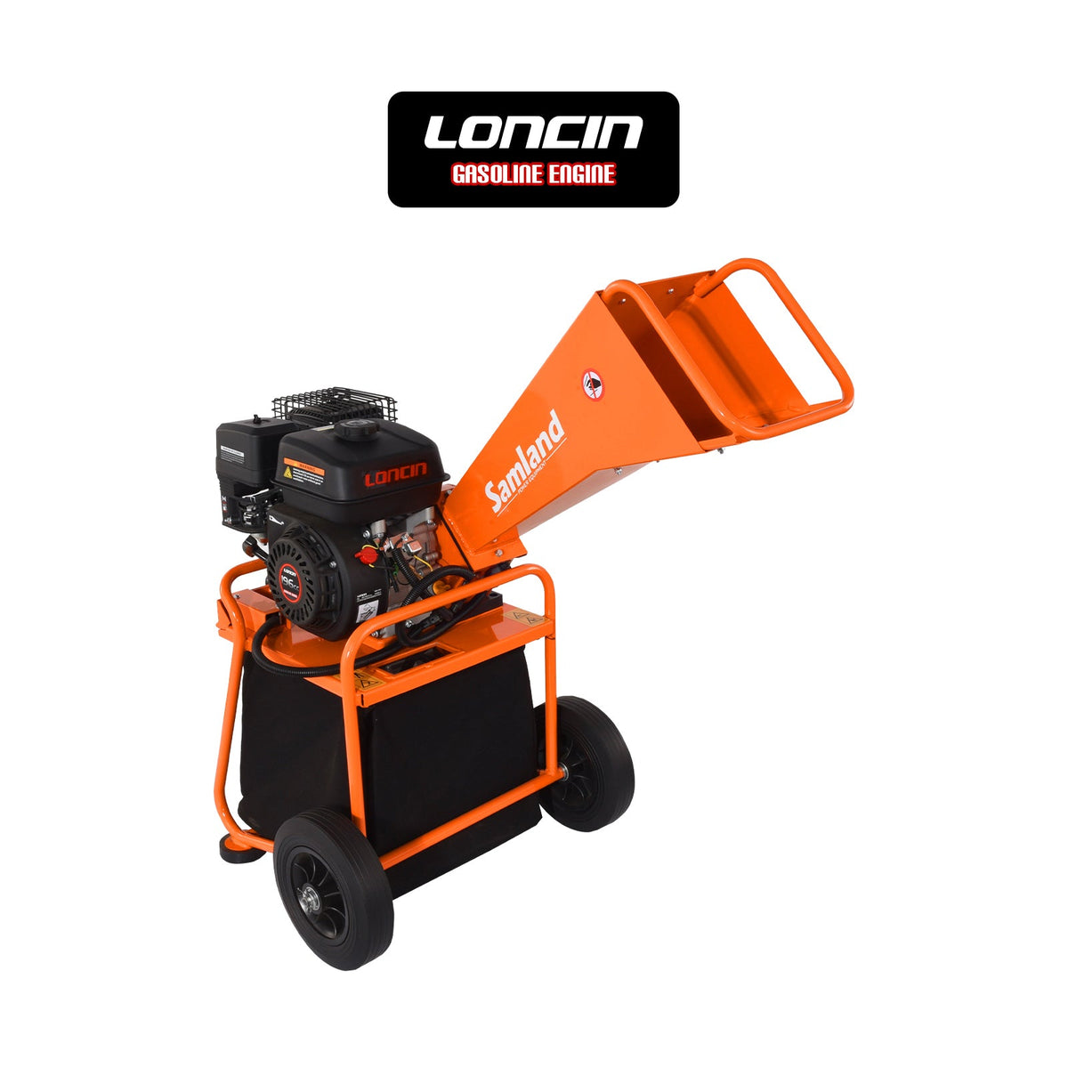 Samland WC50 Mini Wood Chipper, Loncin 6.5 HP Engine