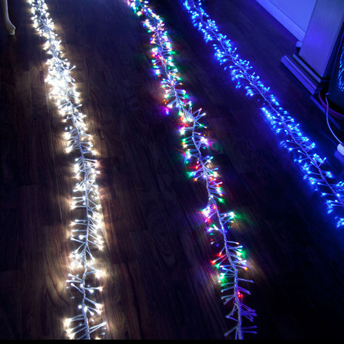 Samland LED Firecracker Effect Fairy Icicle Chaser Light for Christmas Decoration in Warm White