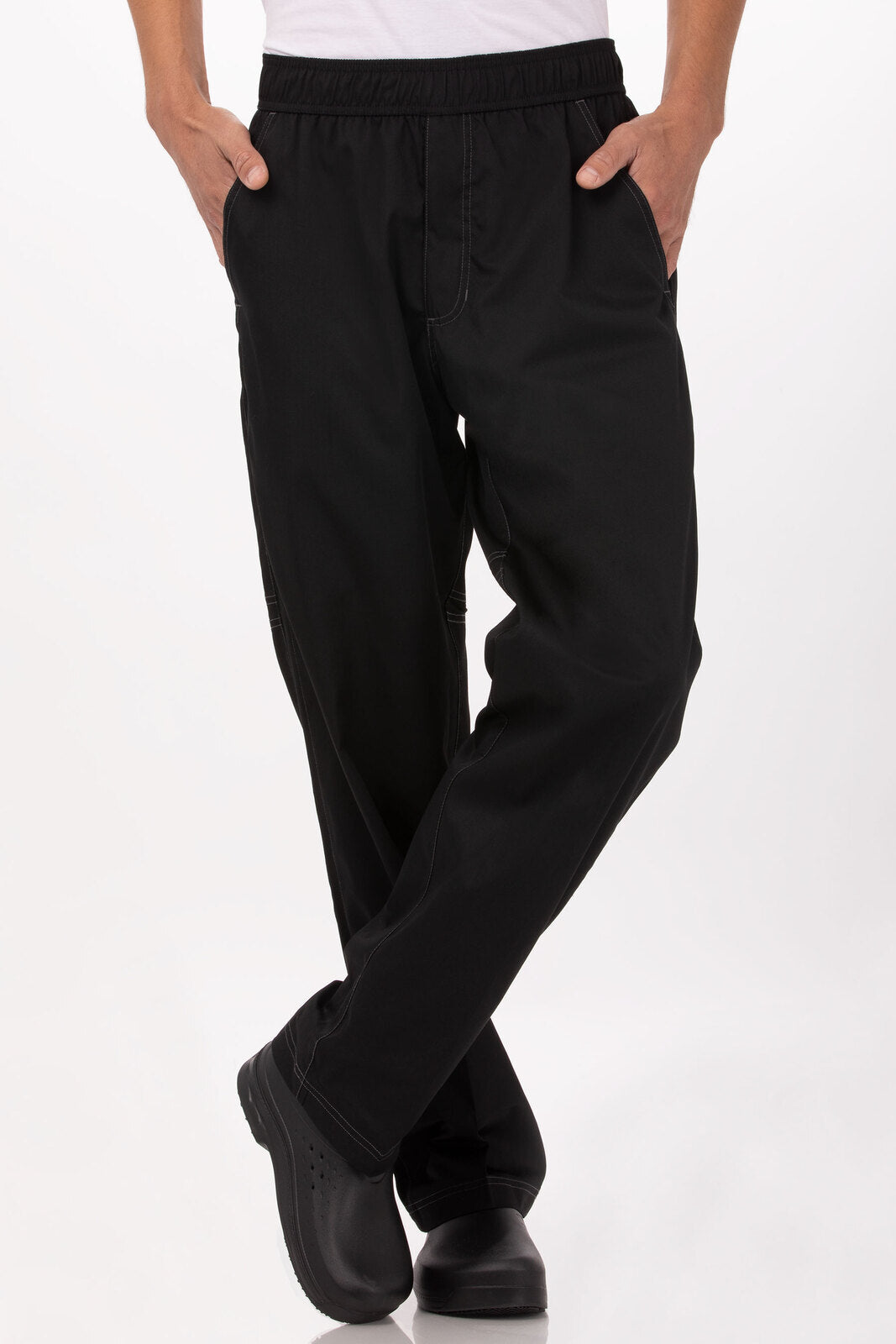 Cool Vent Men's Baggy Black XS Chef Pants by Chef Works