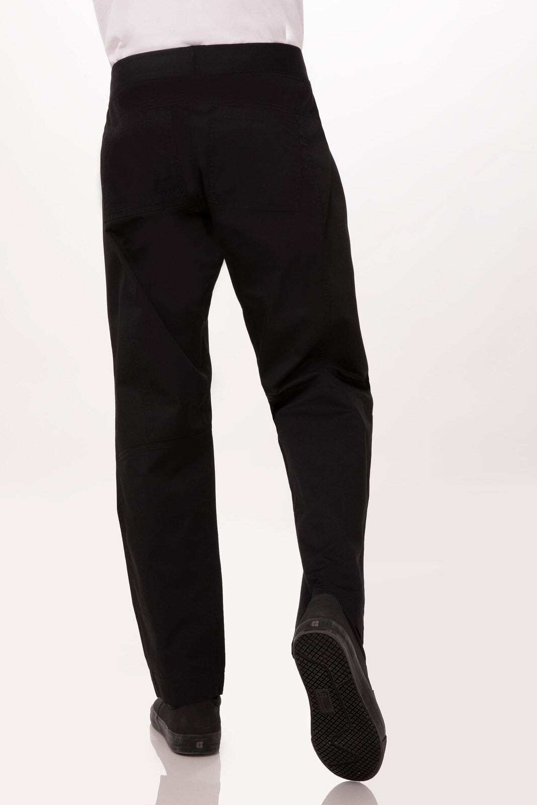 Lightweight Black XL Slim Men's Chef Pants by Chef Works