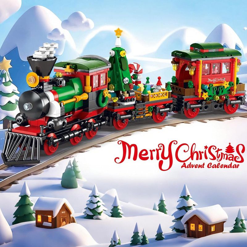 Advent Calendar 2026 Building Blocks Set - 24-Day Christmas Countdown Calendar - Santa Sleigh Christmas Tree Decorations Gifts for Kids Boys & Girls and Adults(770PCS)