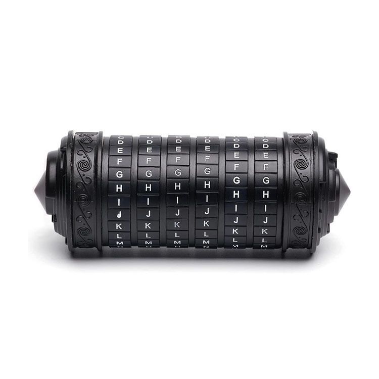Da Vinci Code, Lock Cylinder, Puzzle, Gift, Valentine's Day Gift, Christmas Gift, Birthday Gift, Australian Puzzle, Brain Teaser, Code Breaking - cupronickel - Size L