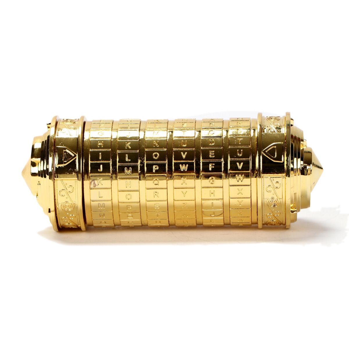 Da Vinci Code, Lock Cylinder, Puzzle, Gift, Valentine's Day Gift, Christmas Gift, Birthday Gift, Australian Puzzle, Brain Teaser, Code Breaking - Rose gold - Size L