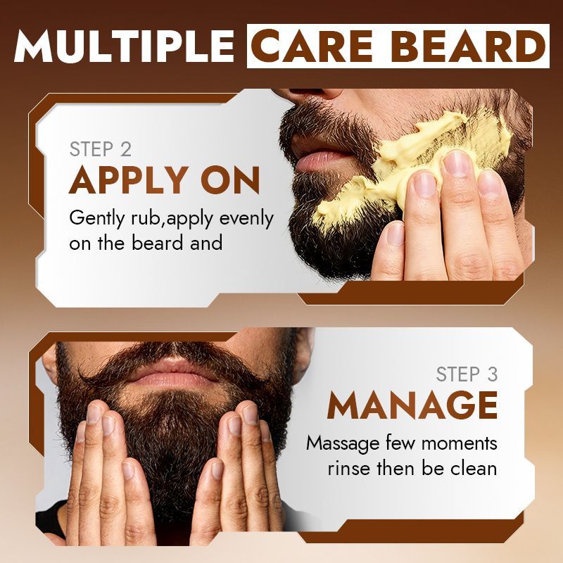 sandalwood beard ointment, beard care Australia, hydrate beard, nourish beard, flexible beard, beard moisturiser, odour control beard, Australian beard product, beard grooming, sandalwood beard balm - Yellow - Size 50g-2pcs