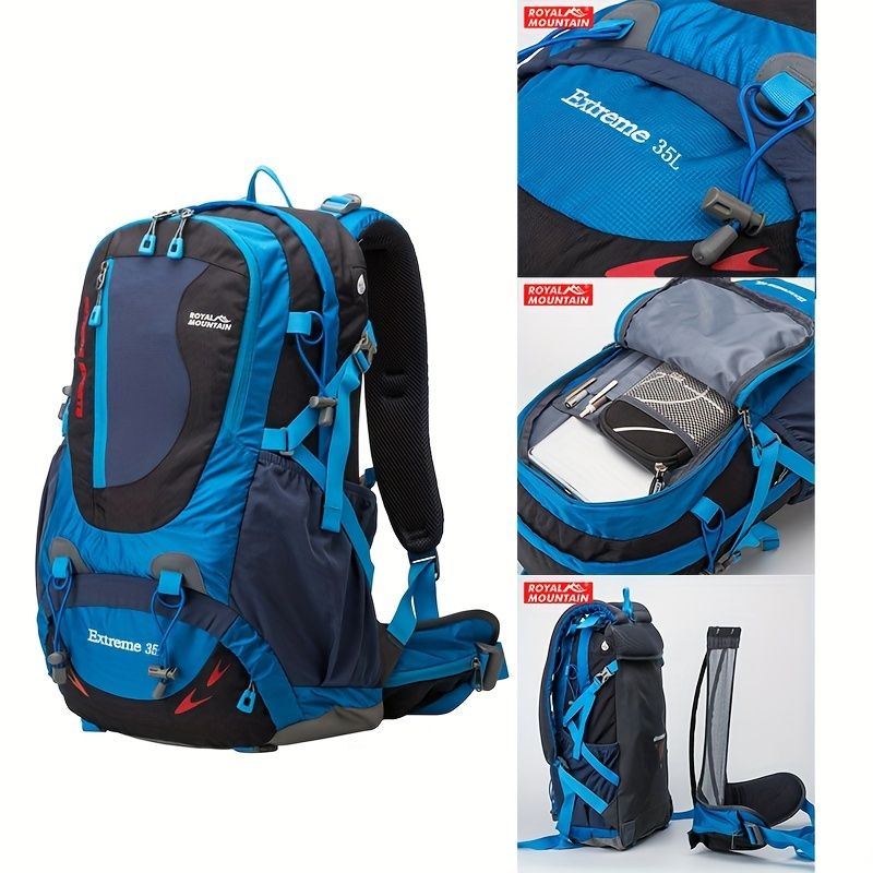 Black Royal Mountain backpack, Extreme 35L backpack, travel backpack, outdoor backpack, high-quality backpack, Australian bush backpack, camping gear, hiking backpack 35L