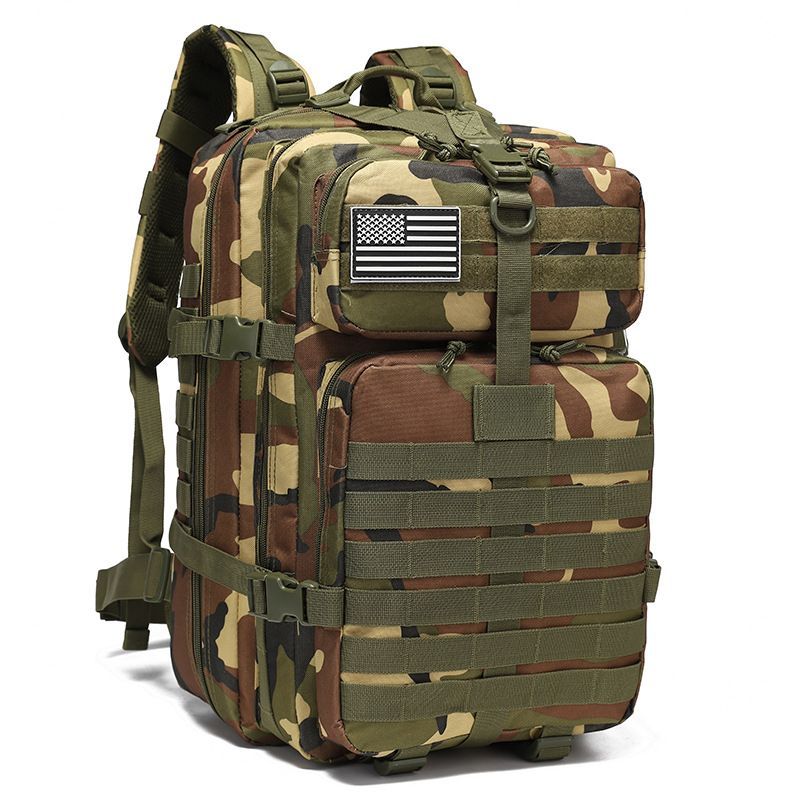 Tactical Backpack Travel Backpack Outdoor Backpack Durable Backpack Organized - Gray - Size Routine 45L