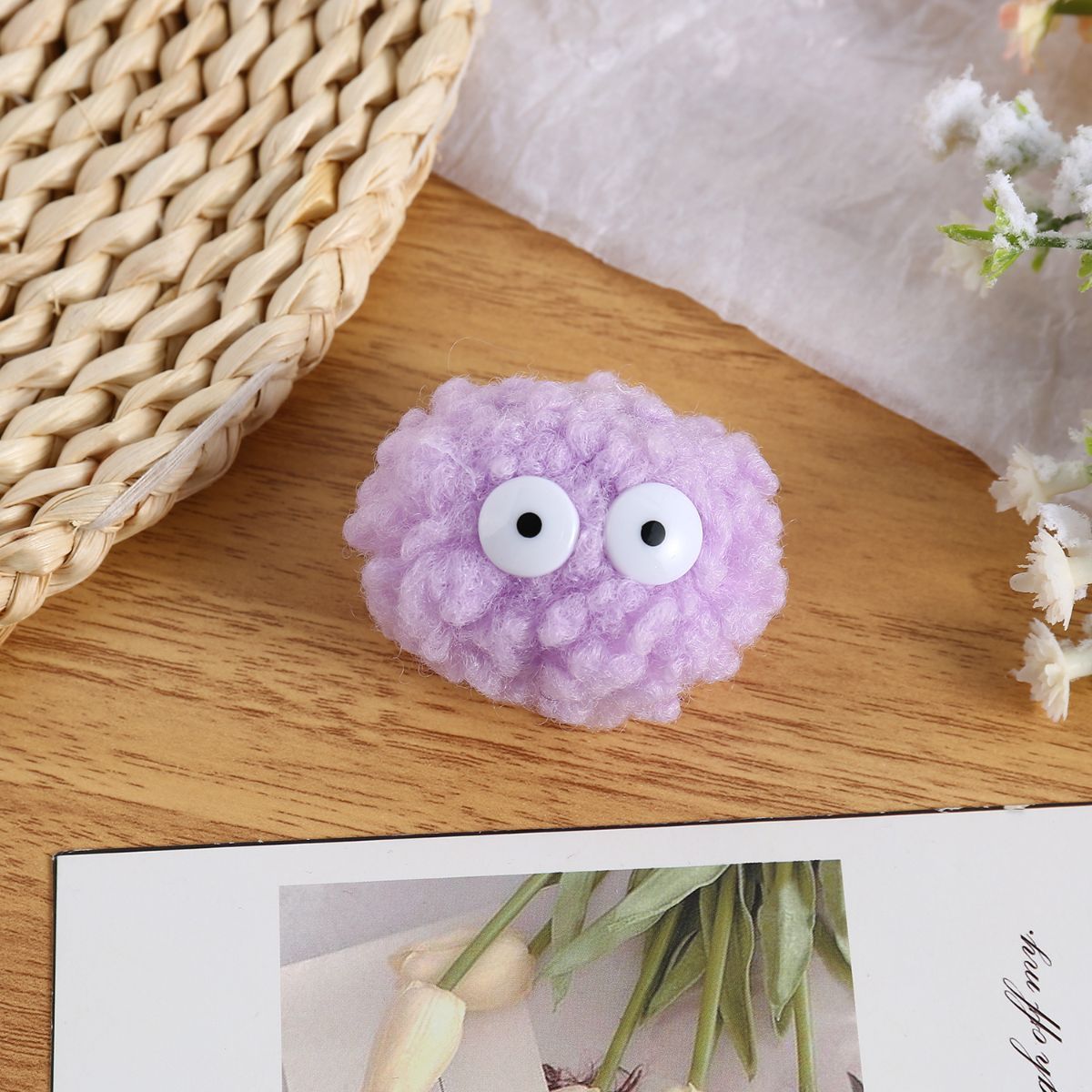 Cat Toys Fluffy Ball Toys Cat Interactive Toys Indoor Cat Toys Cat Boredom - Light pink - Size 01