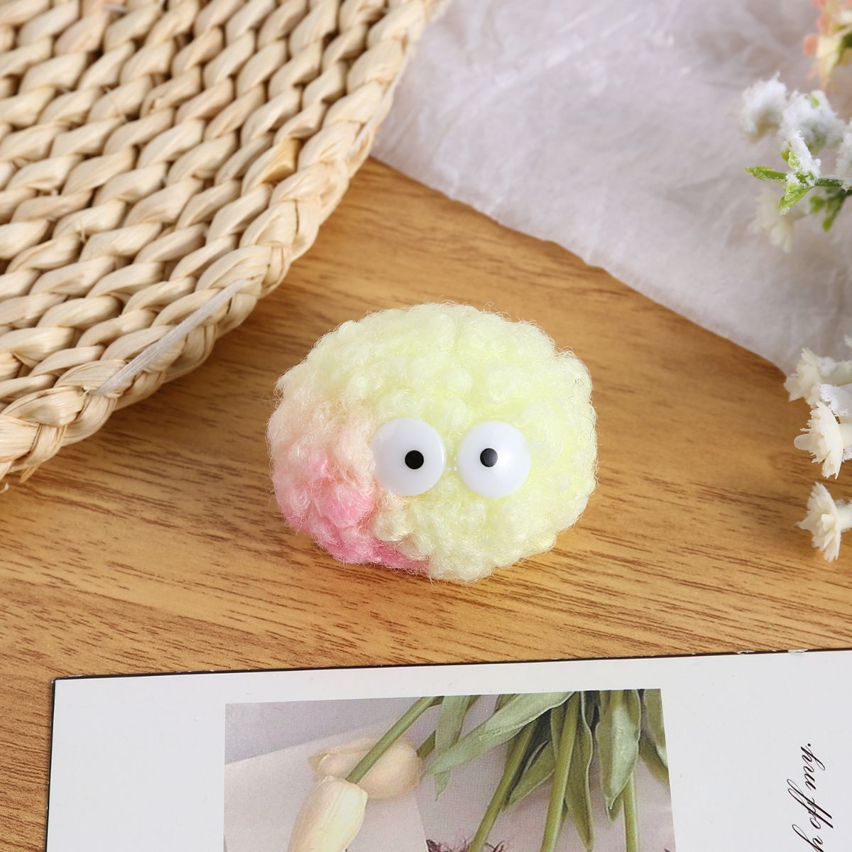 Cat Toys Fluffy Ball Toys Cat Interactive Toys Indoor Cat Toys Cat Boredom - Light pink - Size 01