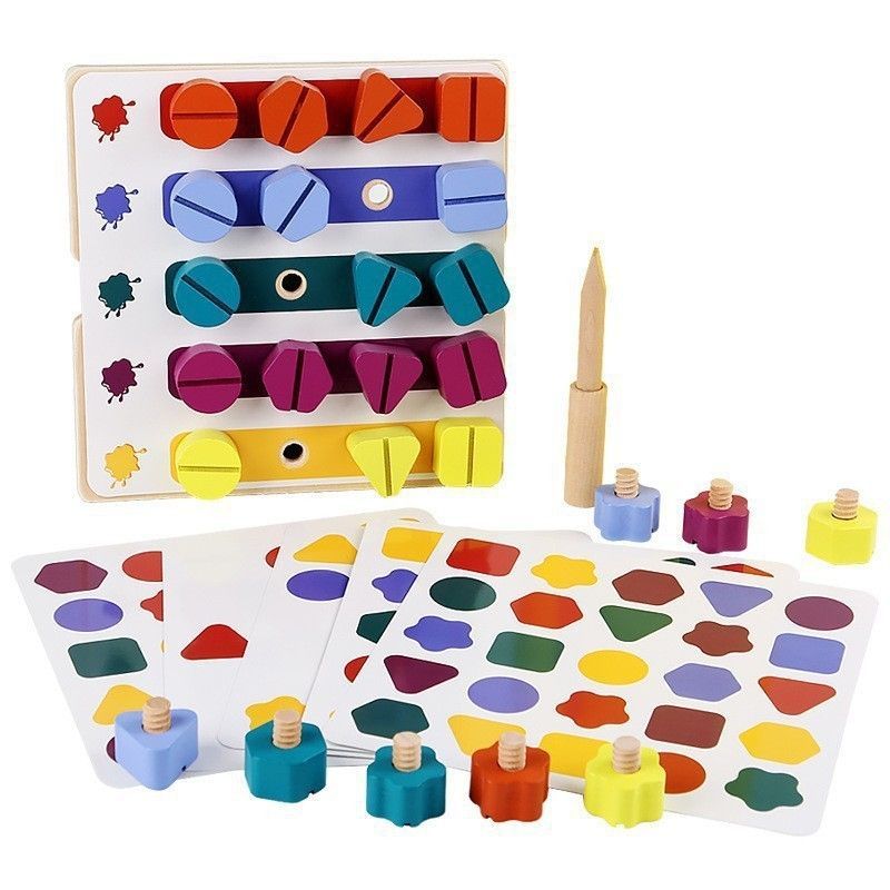 wooden toolbox, animal themed toy, building set, kids construction toy, fine motor skills, creative play, educational toy, birthday gift, Children's Day gift, Australian toy - Multi - Size 1