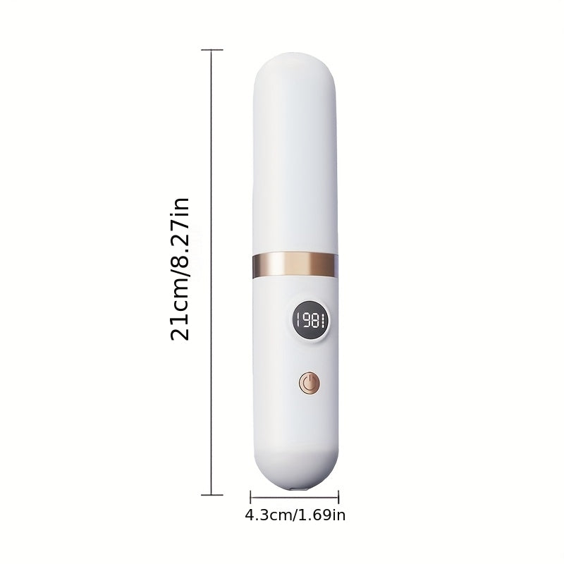 New Portable Hair Straightening Comb, USB rechargeable, 4000mAh battery, includes charging dock. Intelligent digital temperature control, dual use for straightening and curling, long-lasting hold without damaging hair, BLACK