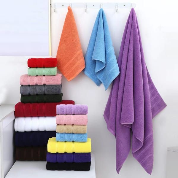 6-Piece Grey Towel Set - Soft, Absorbent & Durable