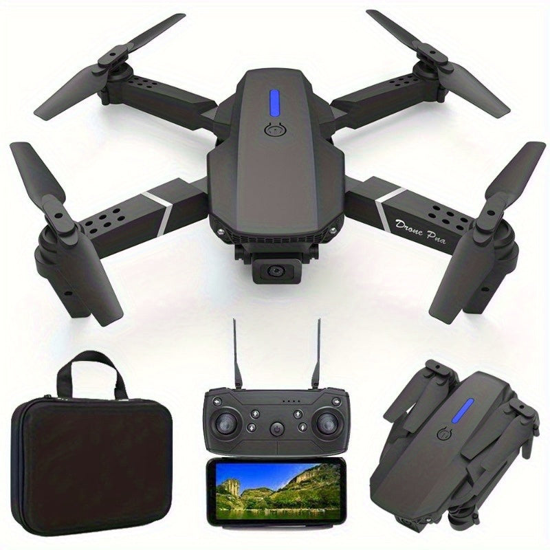 **E88 PRO All-in-One Gesture-Controlled Aerial Drone | Dual Adjustable HD Cameras + 3-Speed Wind Resistance + Touch-Free Operation, Smart Tracking with One-Click Editing, Perfect for Beginners and Outdoor Creativity**