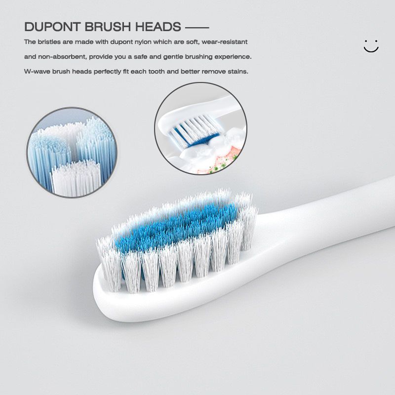 Sonic Electric Toothbrush Pink 8-Brush-Head Set - 6 Cleaning Modes, USB Rechargeable, DuPont Soft Bristles, Travel Friendly Oral Care Set