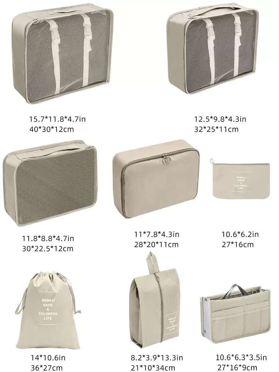 Black Friday Special Offer! 8-piece Travel Storage Bag - The perfect Christmas gift, say goodbye to messy luggage.