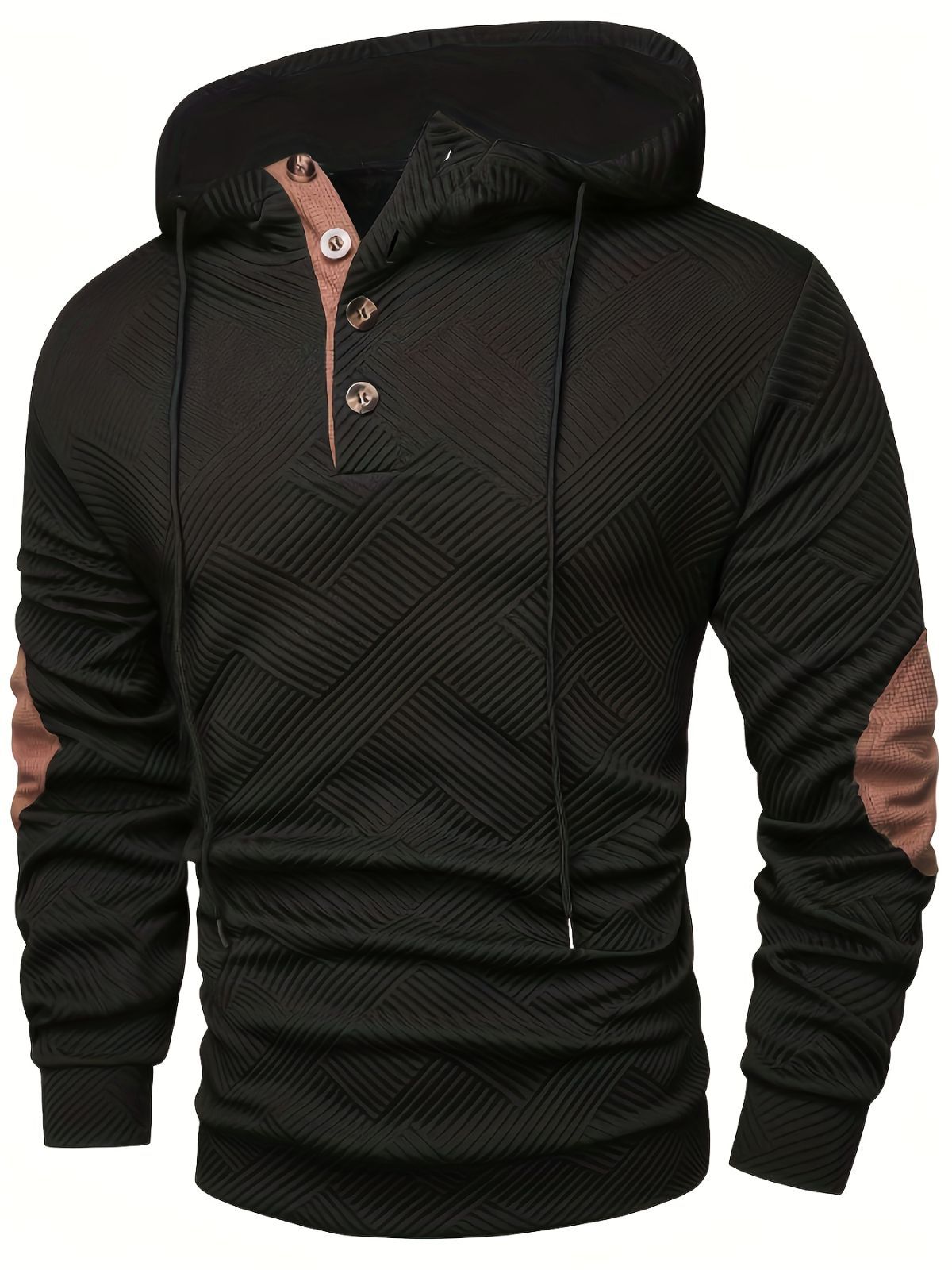 Men'S Casual Hoodie Color Block Sweatshirt Pullover Hoodie Australian - Light Gray - Size XL(AU XL/EU52)