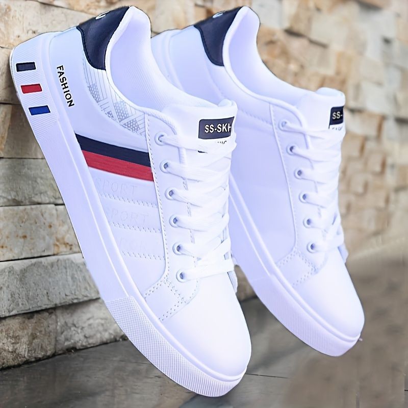 Koonexy Men'S Skate Shoes Low-Top Sneakers Pvc Sole Casual Sneakers Formal - Gray - Size 6(AU6/EU39)