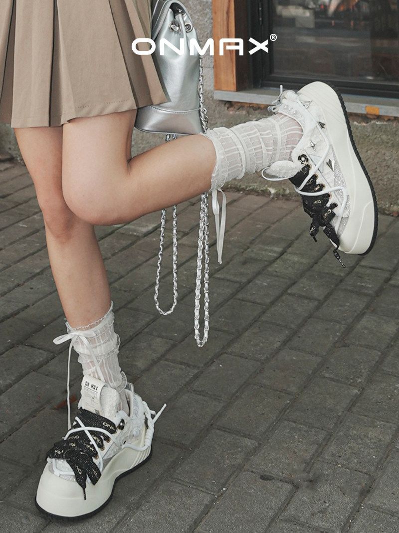 Camellia Platform Sneakers Chunky Canvas Shoes Unisex High-Top Sneakers Height - Camellia - Size 11(AU11/EU44)
