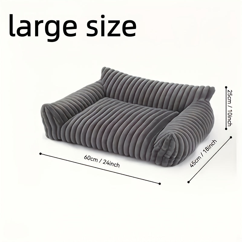 white Comfortable Cat Sofa, Cute and Soft Cat Bed, Cat House Breathable Cat Sleeping Basket, Suitable for Large, Medium, and Small Cats for Year-Round Sleeping Use, Cozy Pet Bed, Cat Furniture, Modern Pet Furniture, Fashionable Cat Perch, Comfortably Fill