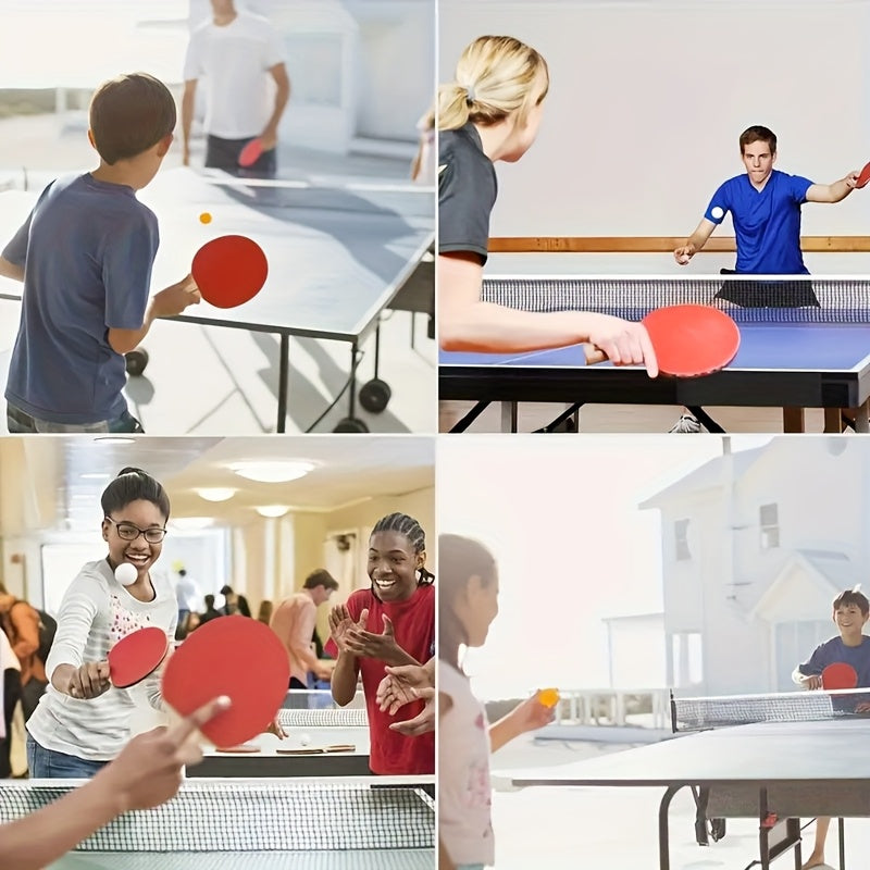 Easy-to-Install Durable Racket: 3-Step Assembly, 5-Layer Composite Wood, Ergonomic Non-Slip Grip for Long-Lasting Comfortable Sports Experience