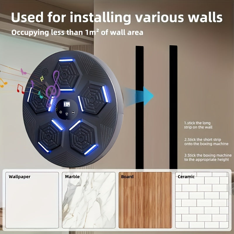Smart Boxing Training Device: 18 Music Modes + Adaptive System + Minimalist Wall Mount, Creating a Professional-Grade Immersive Home Fitness Experience