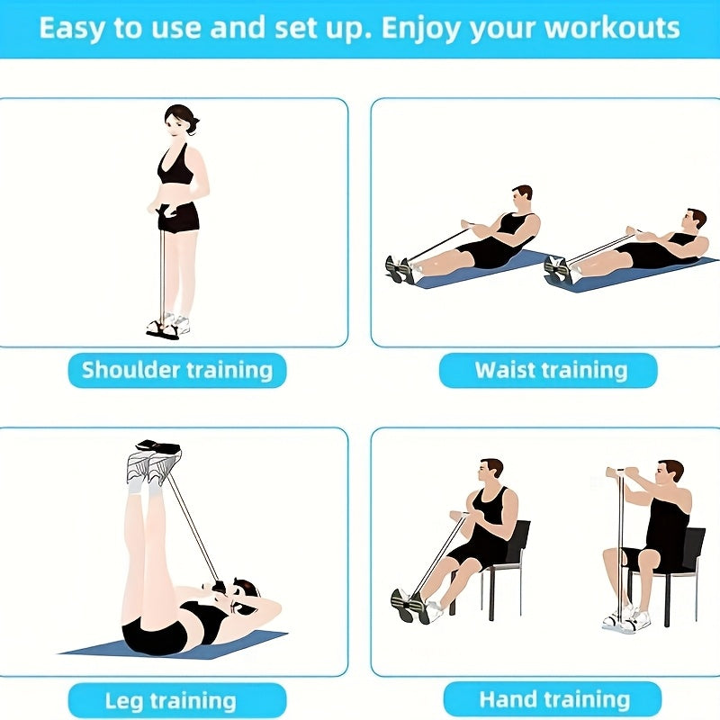 Resistance Band Exerciser: Full-Body Workout, Easy Toning(PINK)