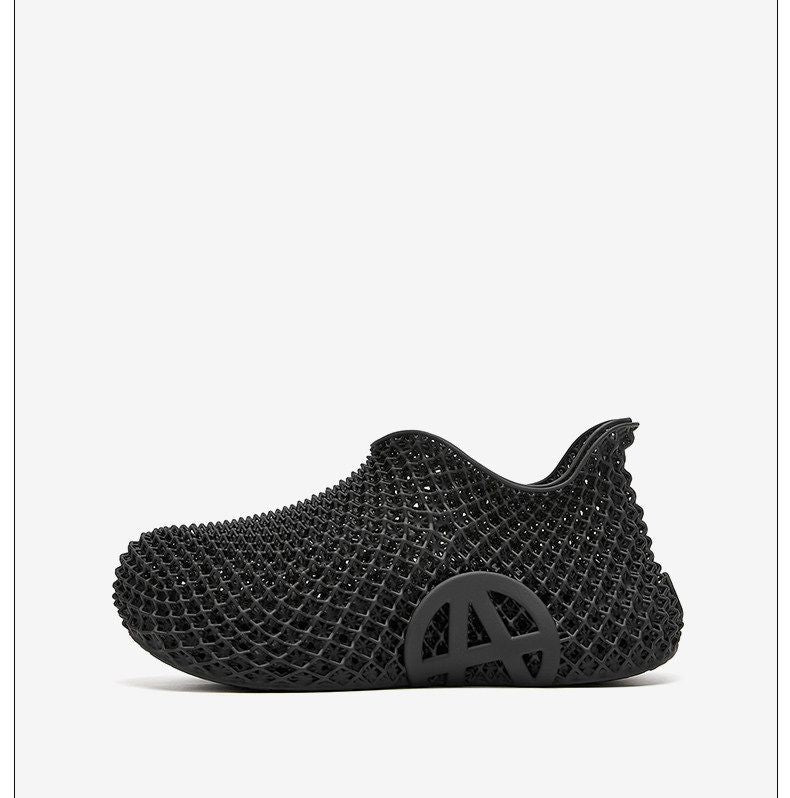 3d Printed Running Shoes Lightweight Running Shoes Breathable Sneakers Custom - Beige - Size 8(AU8/EU39)