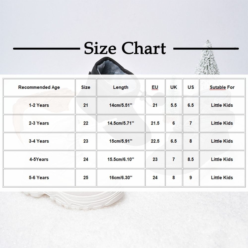 Gray Snow Boots For Children 1-6 Years With Fleece Lining Snowflake Design High Top Comfortable Soft Sole For Winter