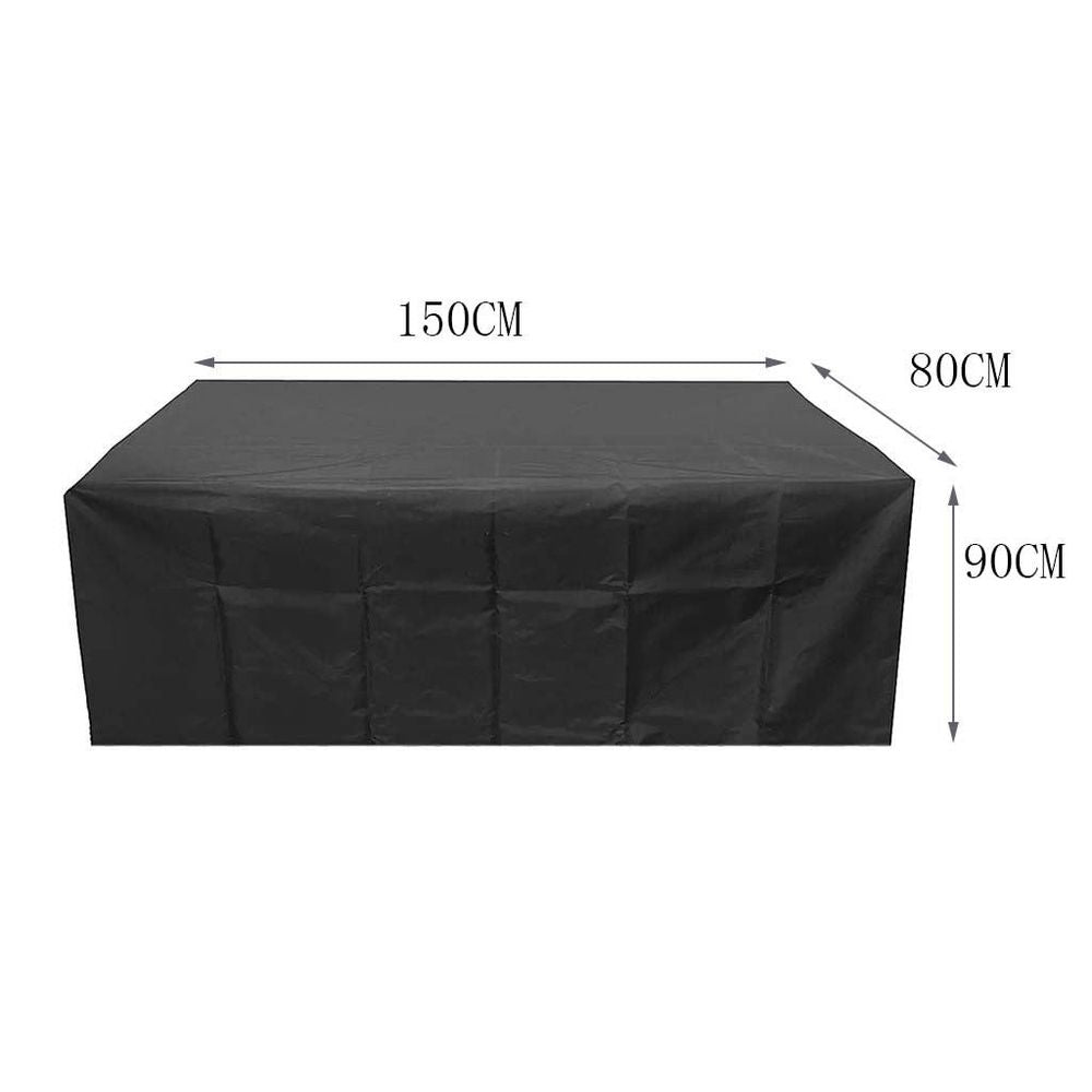 Outdoor Table Cover, Waterproof Patio Table Cover, Garden Furniture Protector, Rectangular Tablecloth, Windproof UV Resistant Cover for Deck Yard