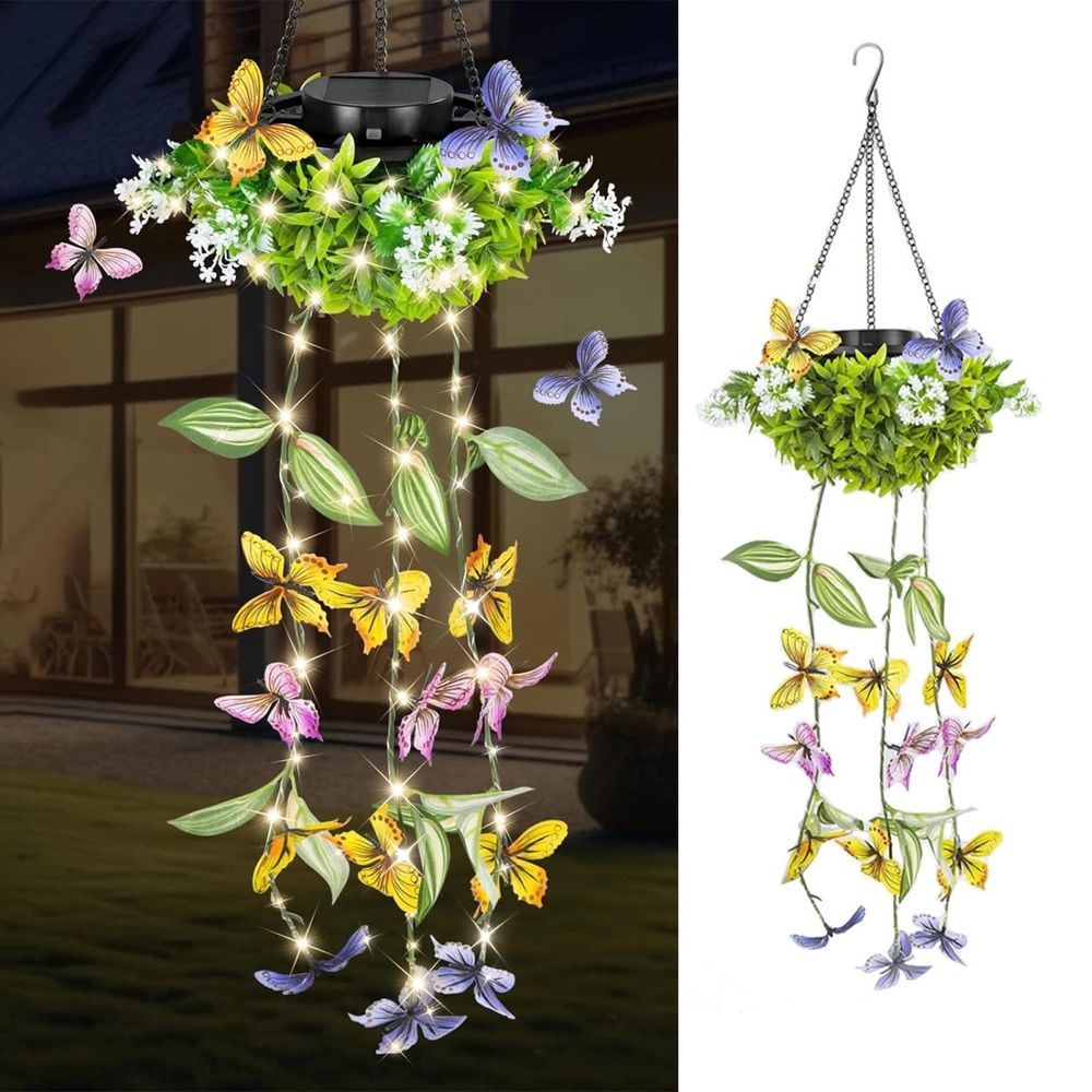Solar Climber Lamp Artificial Greenery with Lights for Outdoor Garden Patio Balcony Decoration Energy Saving Solar Powered Evening Illumination