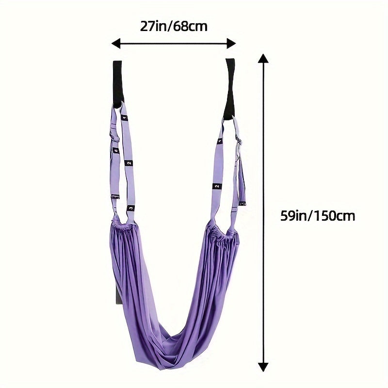 Hanging Fitness Resistance Band: 4-Step Installation, Full-Body Stretching & Strength Training at Home(PURPLE)