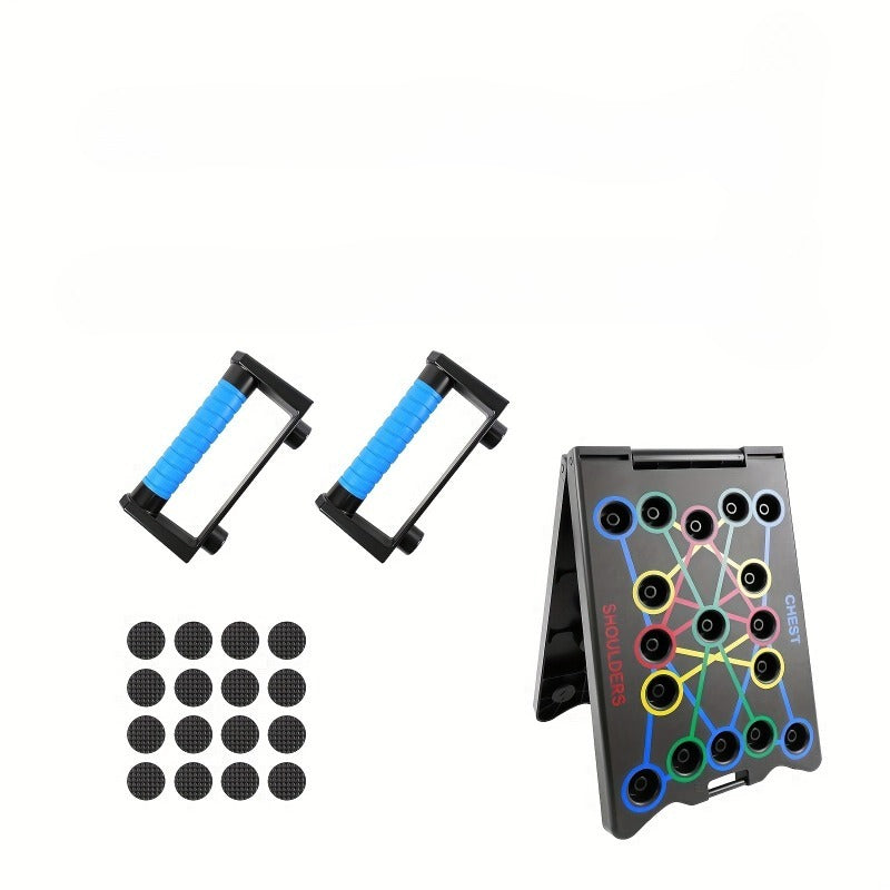 Multifunctional Folding Push-up Board, Home Fitness Push-up Stands, Versatile Home Exercise Equipment. It helps exercise and strengthen shoulders, chest, back, and triceps, improving overall fitness.