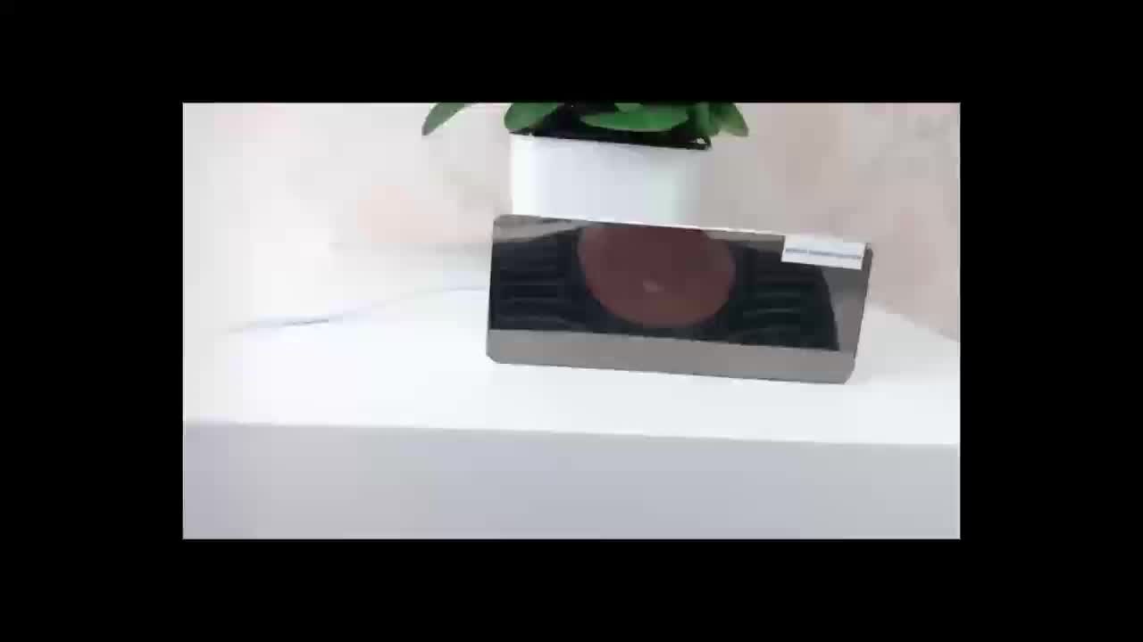 LED Mirror Desk Clock with Snooze Function & Temperature Display Digital Alarm Clock, Large LED Display Mirror Clock with Snooze, Adjustable Brightness, Suitable for Home Bedroom Living Room Office Travel (White)