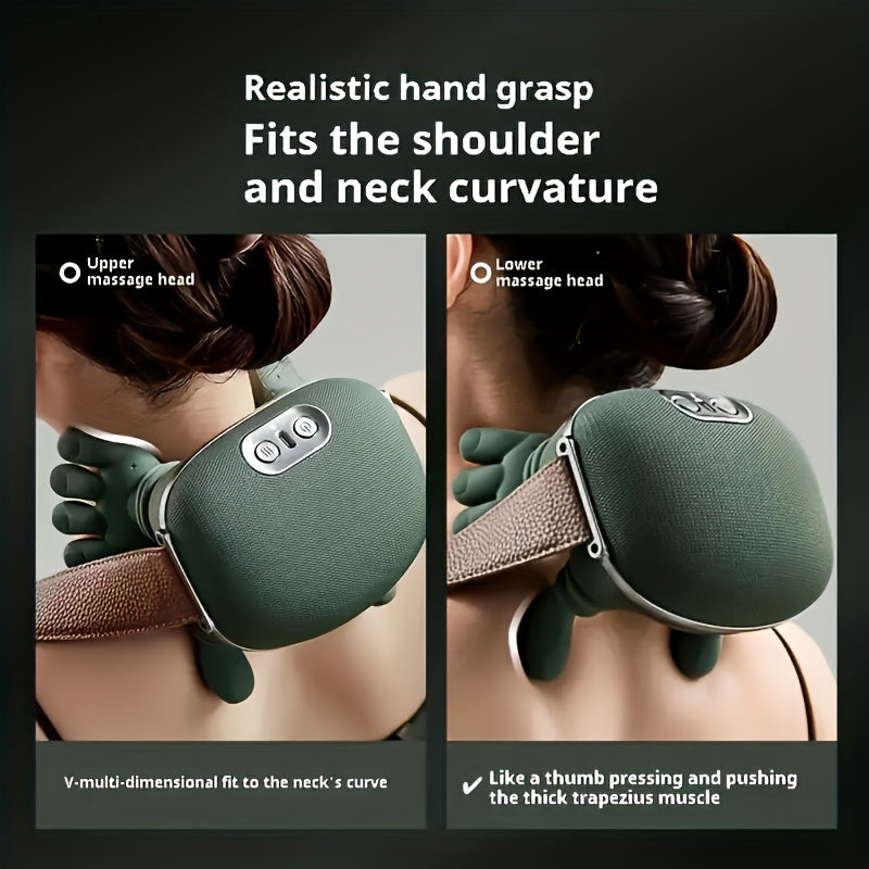 New Heating Massage Gun 1kg Lightweight Design Palm Warm Compress Multi Dimensional Massage Experience Say Goodbye to Single Vibration and Heavy Feel of Old Model