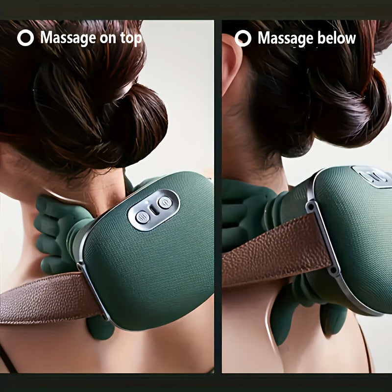 New Heating Massage Gun 1kg Lightweight Design Palm Warm Compress Multi Dimensional Massage Experience Say Goodbye to Single Vibration and Heavy Feel of Old Model