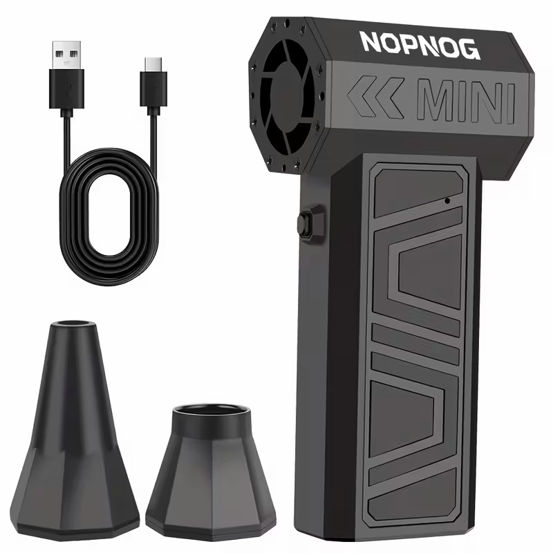 Car wireless snow blower: 130,000 RPM high-speed turbine, 4 adjustable wind speeds, Type-C charging dust removal pneumatic tool, suitable for cleaning both inside and outside the vehicle, snow removal, and crevice dust removal