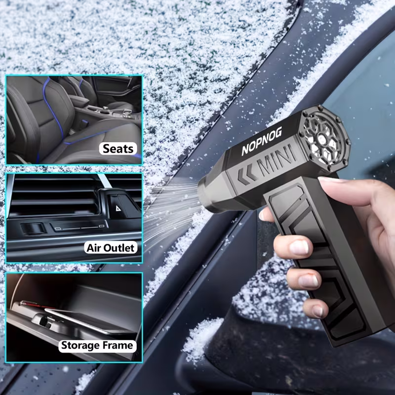 Wireless turbojet dust collector, 130,000 RPM power, lightweight ABS jet hair dryer, a multi-scenario cleaning tool for home, office, car and camping