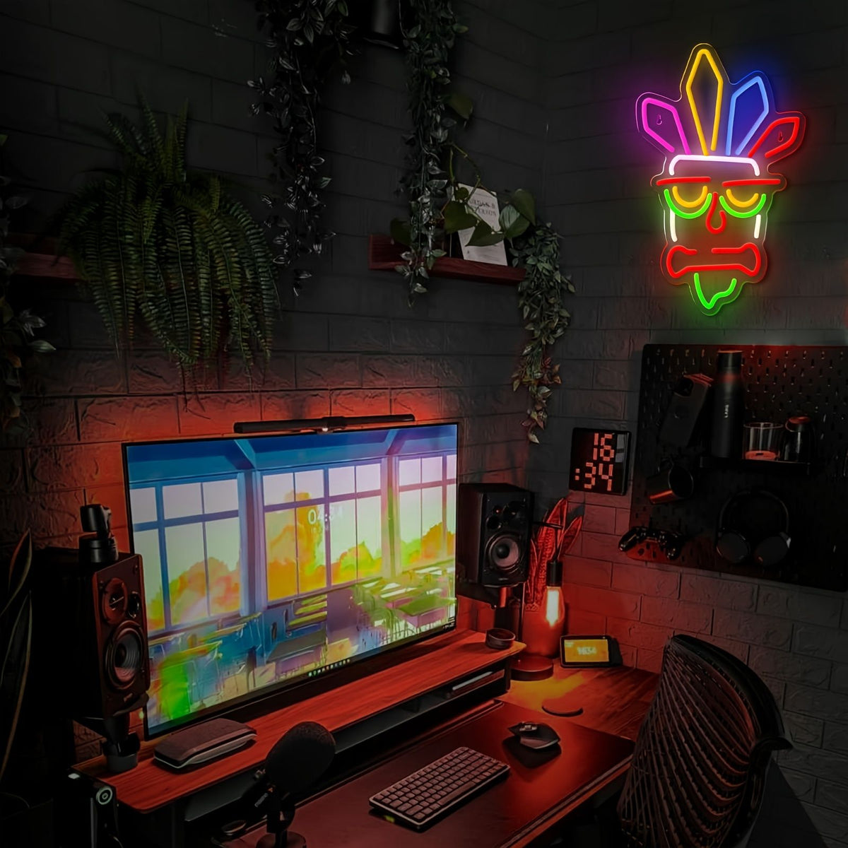 neon wall light, acrylic neon light, colourful neon tube, USB powered light, dimmable wall light, home decor lighting, ambient lighting, Australia decor, modern wall art, LED neon sign