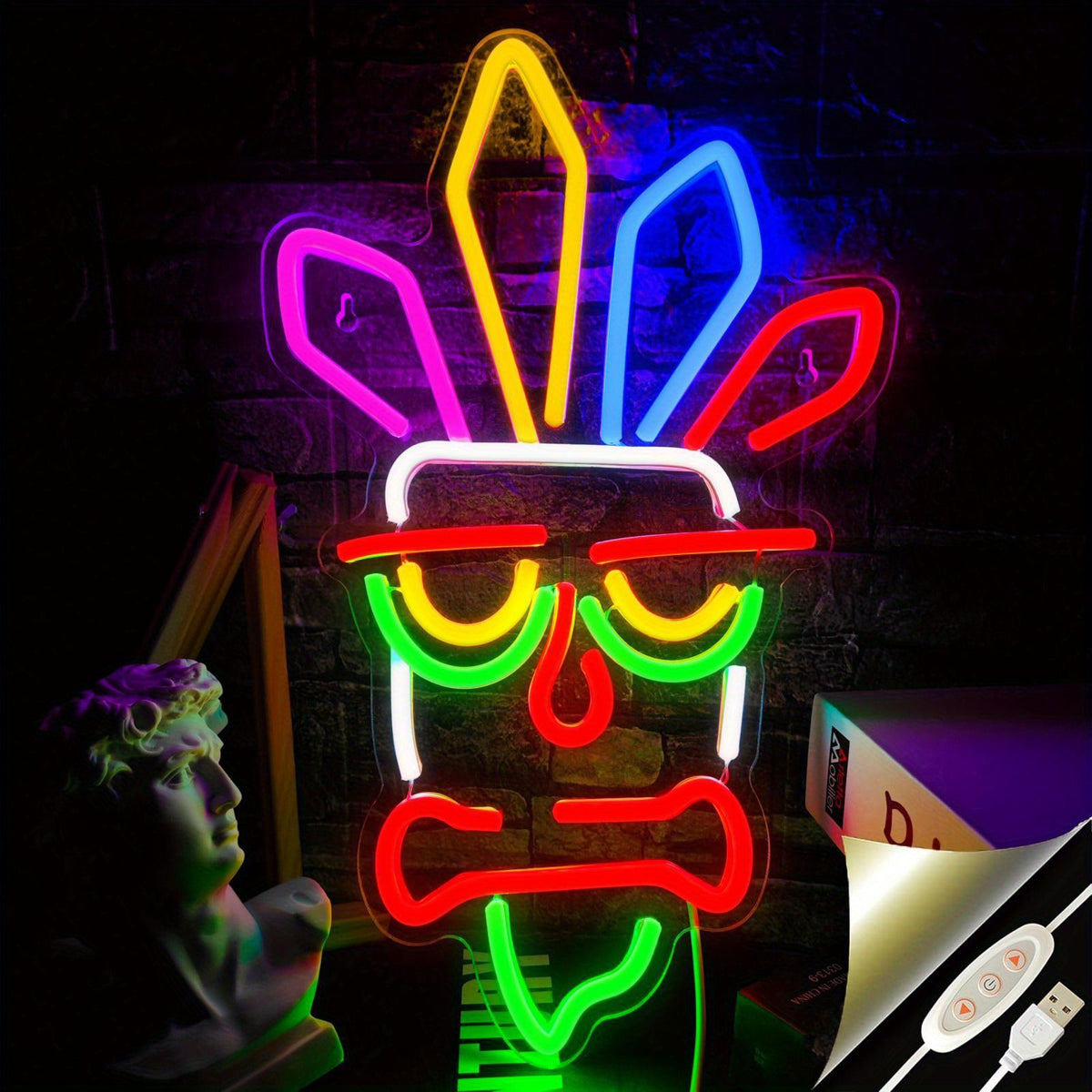 neon wall light, acrylic neon light, colourful neon tube, USB powered light, dimmable wall light, home decor lighting, ambient lighting, Australia decor, modern wall art, LED neon sign