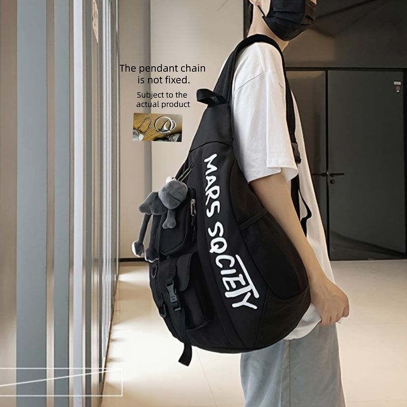Mars Society Backpack Travel Backpack Stylish Backpack Durable Backpack Roomy - Beige - Size Hanging - piece