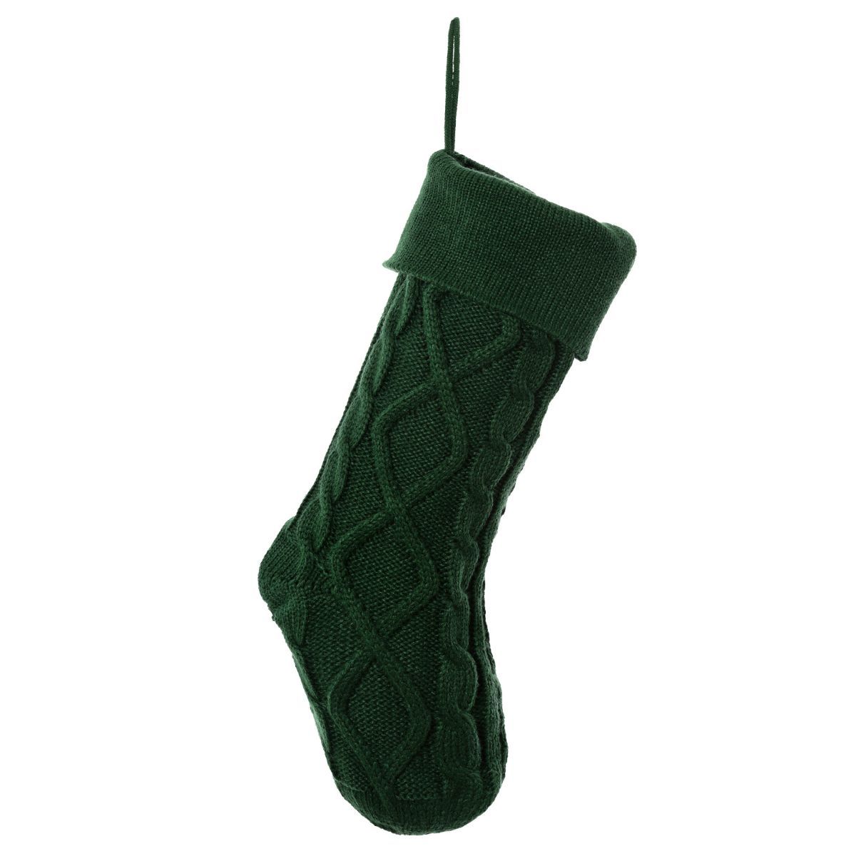 Christmas stocking, knitted stocking, diamond pattern stocking, wool Christmas stocking, festive decorations, holiday stockings, fireplace stocking, Aussie Christmas decor, Christmas gift idea - red and white - Size 2PCS