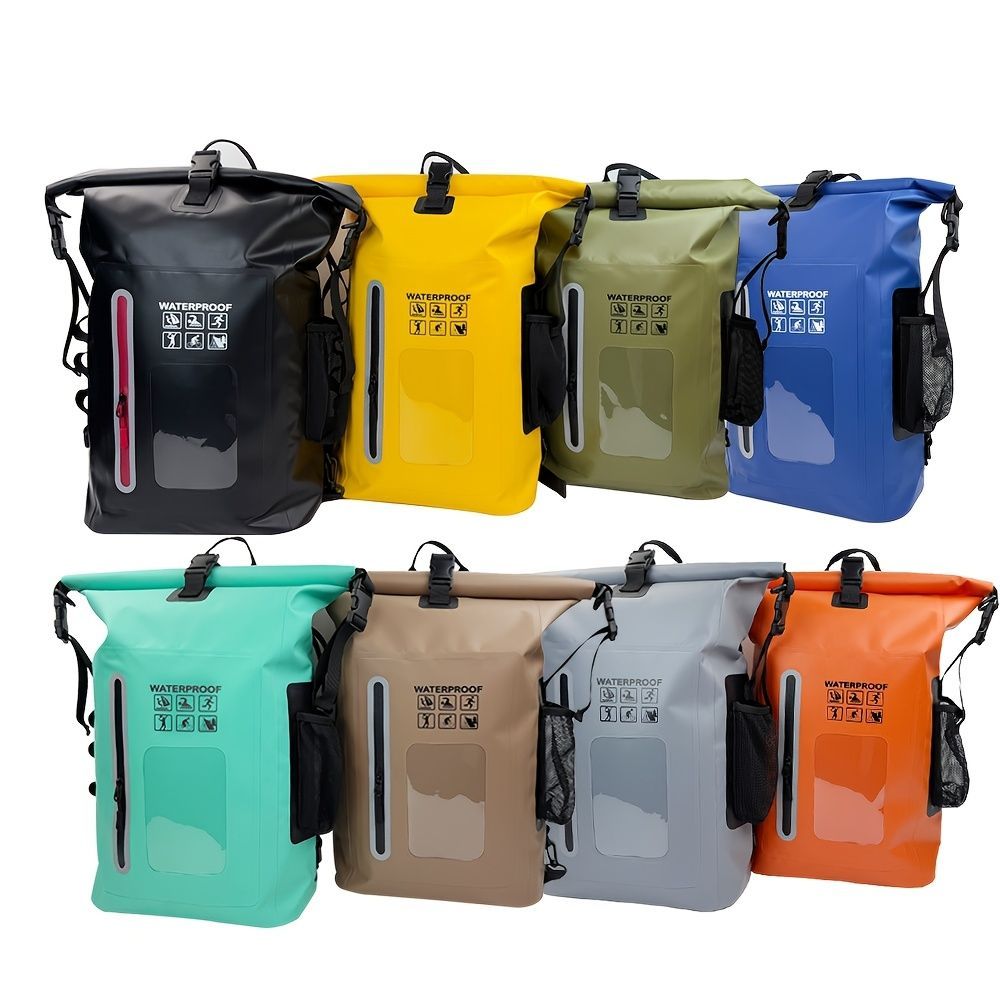 waterproof backpack, dry-wet separation, outdoor sports backpack, fishing backpack, camping backpack, canyoning backpack, swimming backpack, rafting backpack, waterproof gear, Australia outdoor backpack, hiking backpack water resistant - Yellow - Size 25L