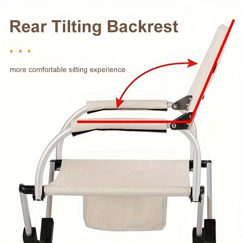 Folding camping chair, portable outdoor seat, camping furniture, lightweight folding chair, comes with carrying bag, Australian outdoor gear - black