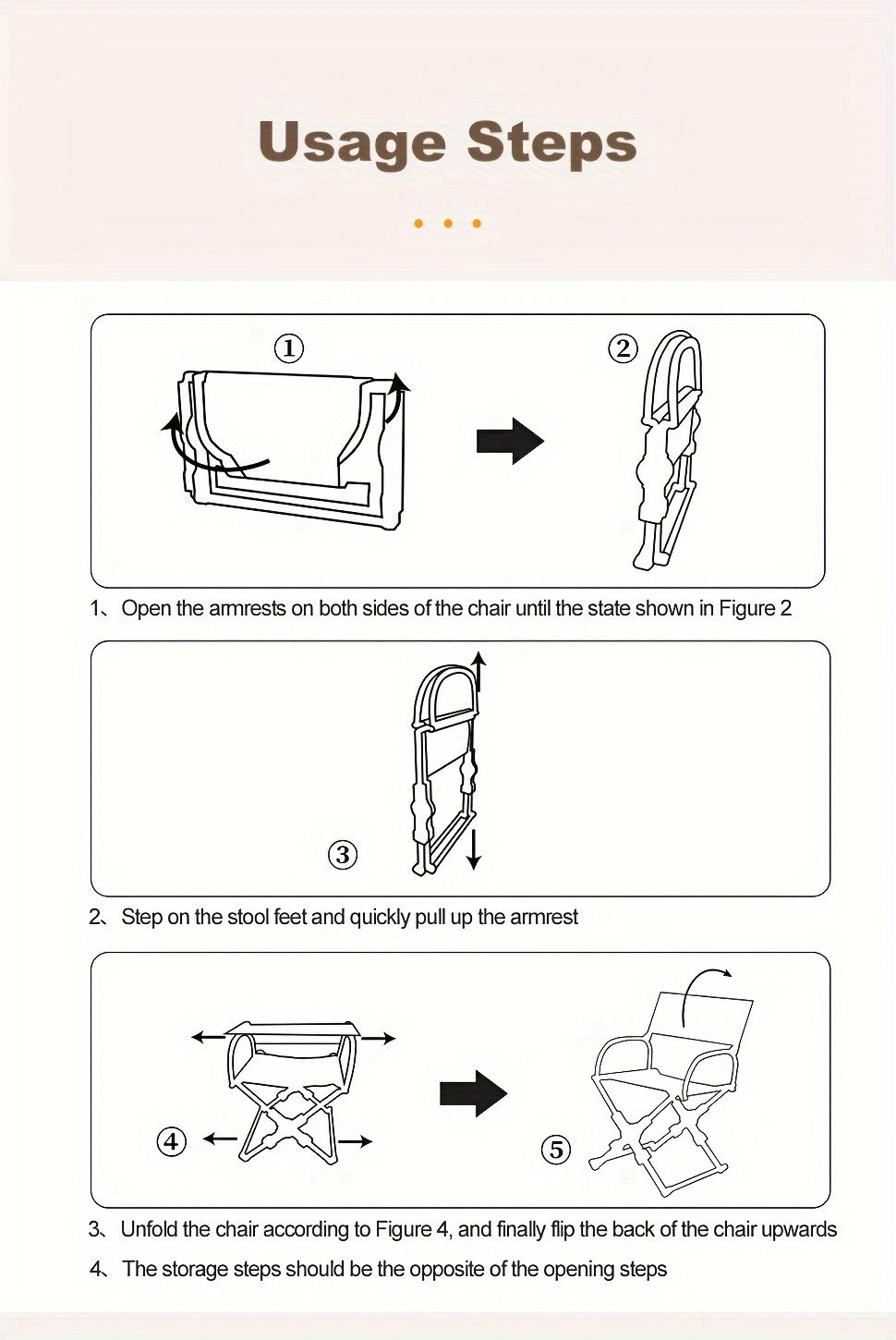 Folding camping chair, portable outdoor seat, camping furniture, lightweight folding chair, comes with carrying bag, Australian outdoor gear - black