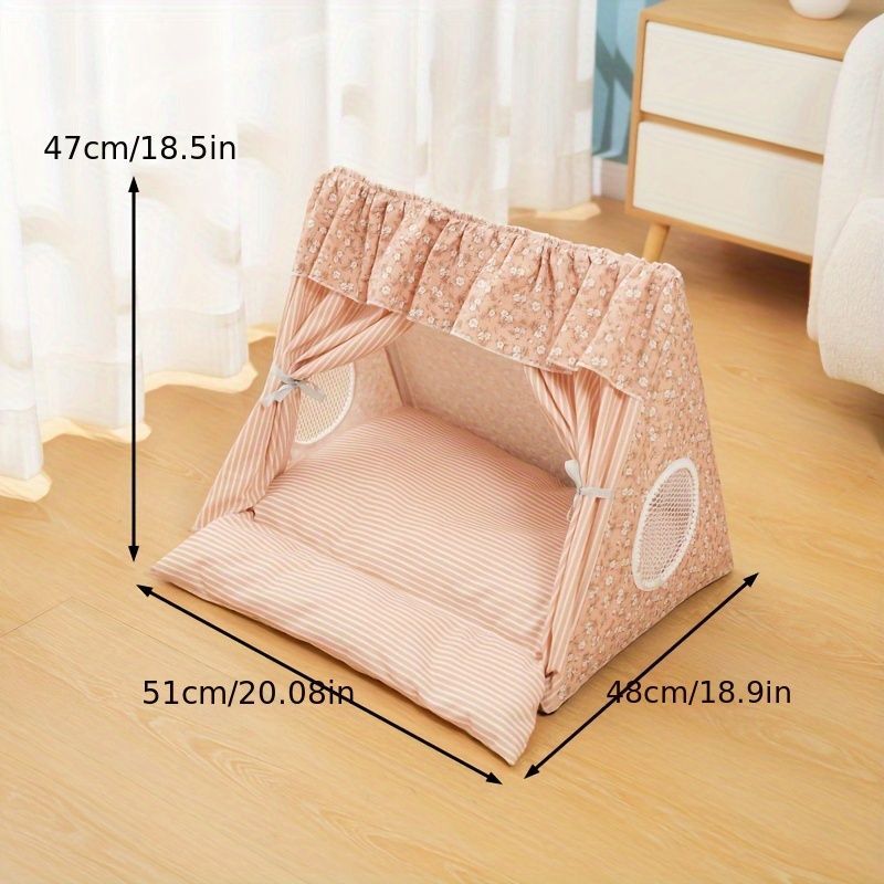 cat bed, dog bed, all-season pet bed, semi-enclosed pet tent, detachable pet bed, washable pet bed, small pet bed, medium pet bed, cute pet bed, trendy pet bed, Australian pet bed, indoor pet tent, breathable pet shelter, cozy pet hideaway, machine washab