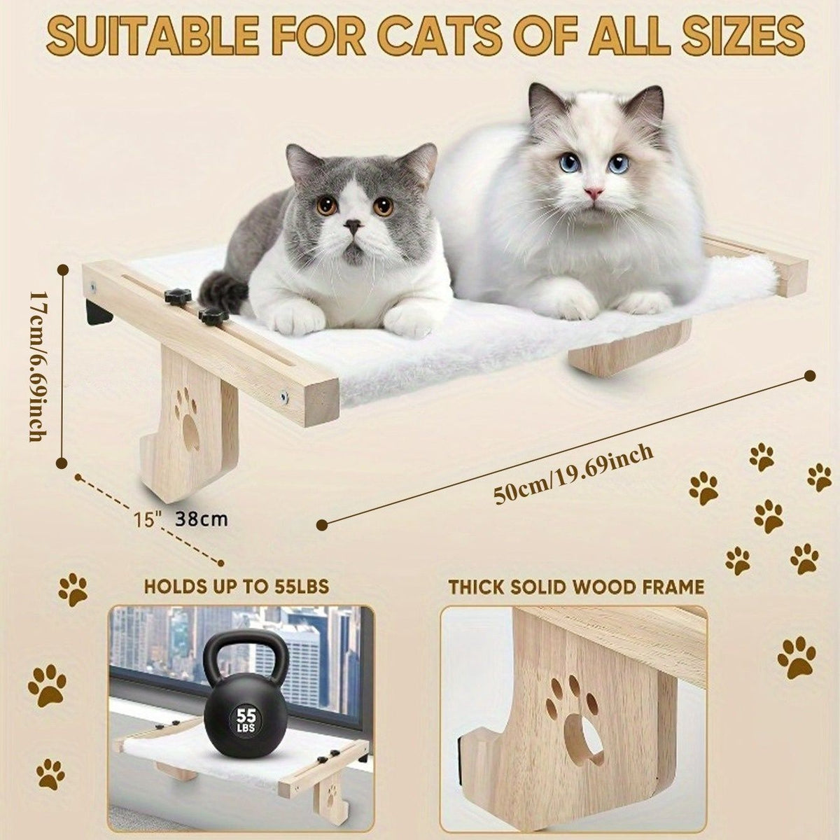 cat window perch, extended metal hooks, cat furniture, cat window bed, cat window lounger, Australian cat products, window sill cat perch, wooden cat window seat
