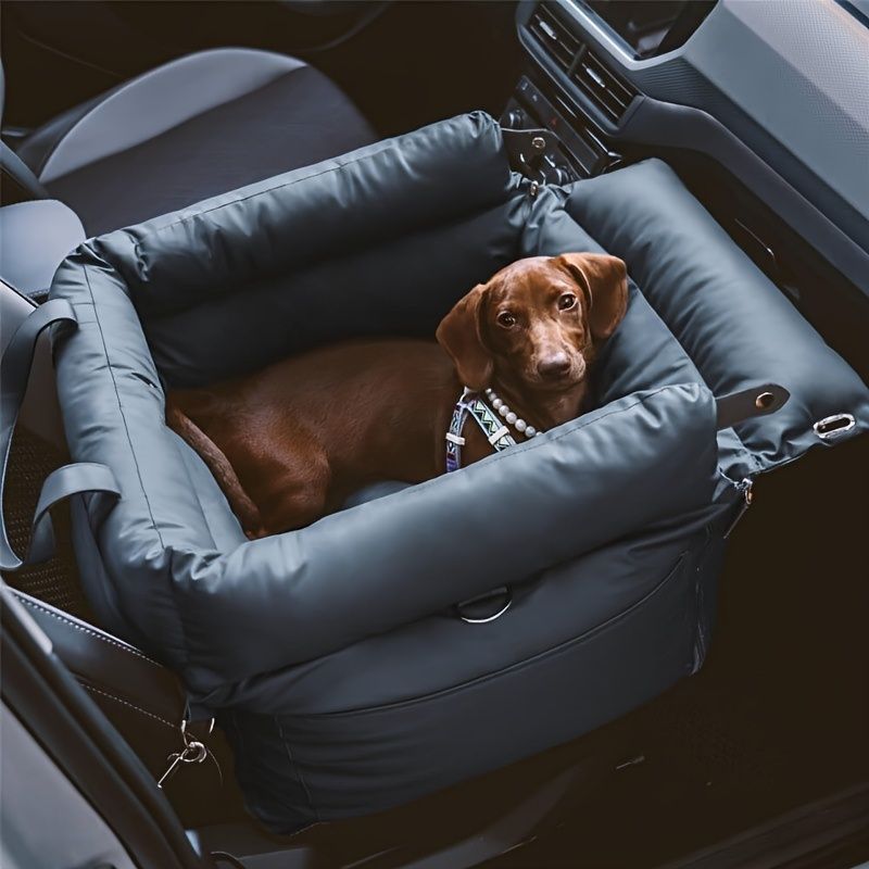 Green Blue Black car dog seat, dog travel, pet car accessories, dog safety in car, Australian pet products, dog car seat, portable dog bed, road trip with dog