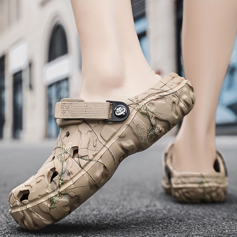 Men'S Summer Mules Beach Shoes Thick-Soled Mules EVA Shoes Anti-Slip Shoes - White - Size 41